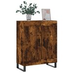 vidaXL Buffet chêne fumé 69 5x34x90 cm bois d'ingénierie
