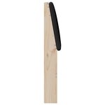 vidaXL Tête de lit capitonnée Noir 200 cm Pin massif