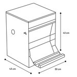 FLAMINGO Mangeoire à poulets à pédale automatique Timo 12 kg