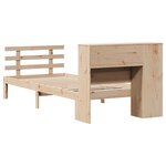 vidaXL Lit bibliothèque sans matelas 100x200 cm bois massif de pin
