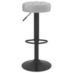 vidaXL Tabourets de bar lot de 2 gris velours