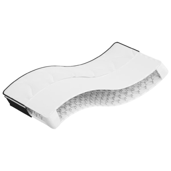 vidaXL Matelas à ressorts Bonnell Moyen 80 x 200 cm Blanc