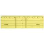 Réquerre de 17cm en plastique jaune ALEPH