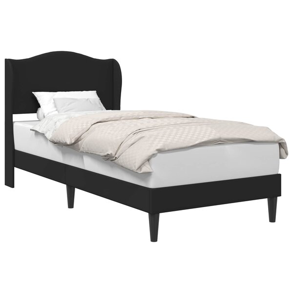 vidaXL Cadre de lit avec tête de lit Noir 80 x 200 cm Simili cuir