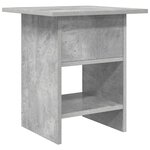 vidaXL Table de chevet 2 pc Gris béton 41 x 40 x 45 cm