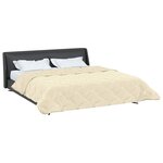 vidaXL Couette d'été 220 x 260 cm Été Crème Respirant