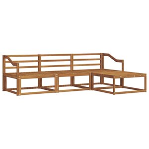 vidaXL Ensemble de canapés d'extérieur 4 pc Naturel