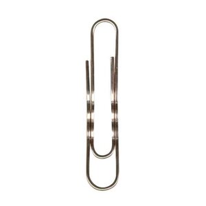 Bte de 100 Trombones cuivrés 77 mm bout rond DURABLE