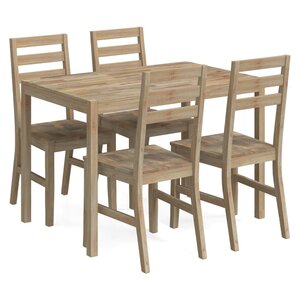 vidaXL Ensemble de salle à manger 5 Pièces Bois d'acacia solide