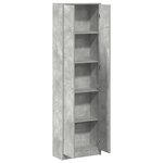 vidaXL Armoire Gris Béton 55x25x189 cm en Bois Ingénierie