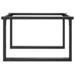 vidaXL Pieds de table basse cadre en O 80x70x43 cm fonte