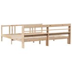 vidaXL Cadre de lit avec tête de lit sans matelas 200x200 cm