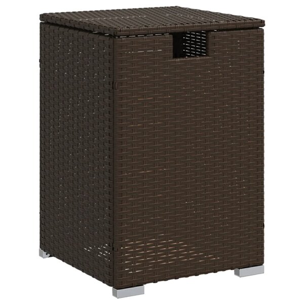 vidaXL Table de couverture de bouteille de propane marron 40x40x60 cm