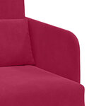 vidaXL Canapé-Lit Bordeaux 65 x 80 x 83 cm Velours