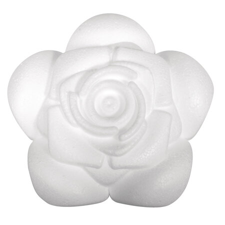 Rose en polystyrène 11 5 x 5 cm
