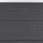 vidaXL Ensemble de panneaux de clôture gris 353x186 cm WPC