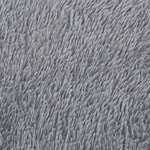 vidaXL Tapis Shaggy à poils longs NAVARRA gris argenté 100x100 cm