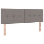 Lit à ressorts vidaXL avec matelas taupe 140x200 cm Tissu