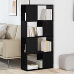 vidaXL Centre de divertissement Noir 60 x 24 x 124 cm