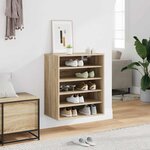 vidaXL Armoire à chaussures Chêne sonoma 60x35x70 cm Bois d’ingénierie