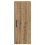 vidaXL Meuble mural Chêne artisanal 34 5 x 34 x 90 cm