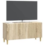 vidaXL Meuble TV Chêne Sonoma 99 x 34 5 x 50 cm Bois d'ingénierie