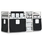 vidaXL Lit superposé sans matelas 90x200 cm bois de pin massif