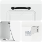 vidaXL Meuble TV mural Blanc 59 5 x 31 x 30 cm Bois d'ingénierie