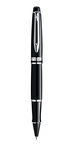 Waterman stylo roller expert  laque noire  recharge noire pointe fine  coffret cadeau