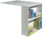 PINO Bureau pour Lit Mezzanine MDF Blanc 94 x 68 x 72 cm