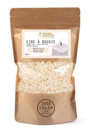 Cire à bougie végétale Cire de moulage colza 380 g