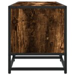 vidaXL Meuble TV chêne fumé 210x35x41 cm bois d'ingénierie