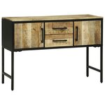 Buffet vidaXL 100x35x70 cm en bois massif brut de mangue
