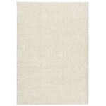 vidaXL Tapis ISTAN à poils longs aspect brillant crème 160x230 cm