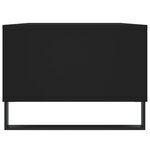 vidaXL Table basse Noir 90x50x36 5 cm Bois d'ingénierie