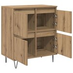 vidaXL Buffets 2 Pièces chêne artisanal