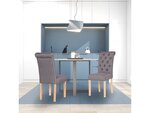 Lot de 2 chaises "estelle" - gris