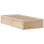 vidaXL Cadre de lit sans matelas 90x200 cm bois de pin massif