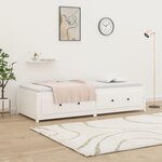 vidaXL Lit de jour sans matelas blanc 80x200 cm bois de pin massif