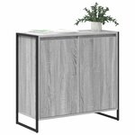vidaXL Meuble d'appoint Gris Sonoma 79 x 36 x 75 cm Bois d'ingénierie