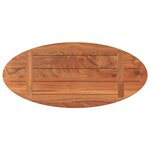 vidaXL Dessus de table 80x40x2 5 cm ovale bois massif d'acacia