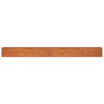 vidaXL Lit surélevé de jardin rouillé 480x80x45 cm acier corten