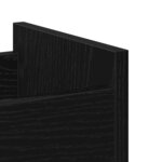 vidaXL Armoire avec roue Chêne noir 60 x 22 x 79 cm