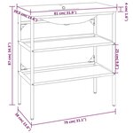 vidaXL Cadre de lavabo de salle de bain vasque à encastrer Noir Fer