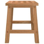 vidaXL Tabouret 29x22 5x25 5 cm Bois massif de noyer