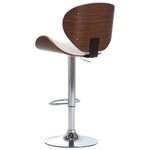 vidaXL Tabouret de bar Blanc Similicuir