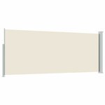 vidaXL Auvent latéral rétractable 120 x 300 cm Blanc cassé