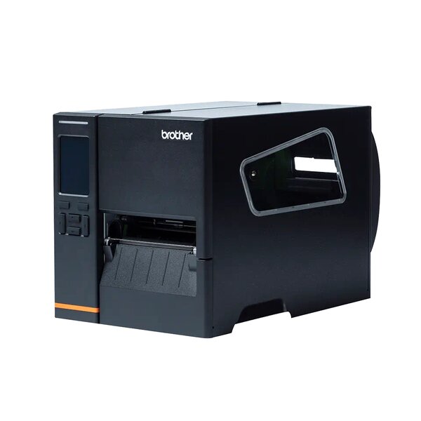 Imprimante d'étiquettes USB thermique industrielle Brother TJ4121TN - Écran tactile couleur - Carte réseau - Résolution 300 dpi - Vitesse 178 mm - Couleur noire