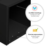 Boîte aux lettres Préface 1 porte   Noir mat RAL 9005M