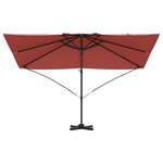 vidaXL Parasol Cantilever Roma Terracotta 352x251x260 cm en Aluminium